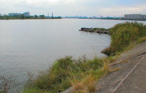 神崎川合流水門岬