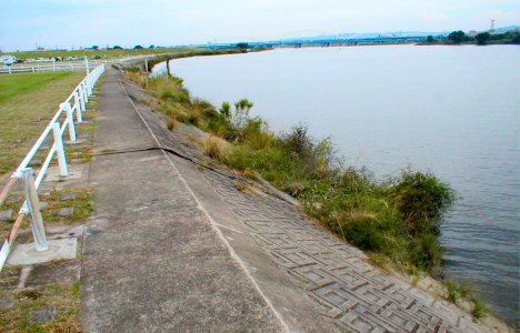 神崎川合流水門本流側護岸