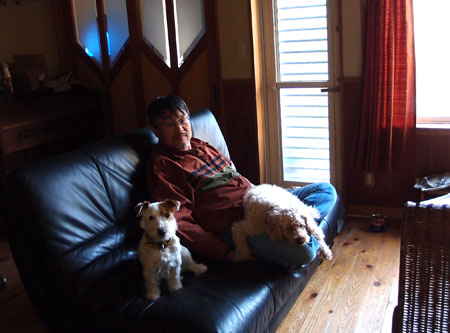 ジャックとモカと昼寝